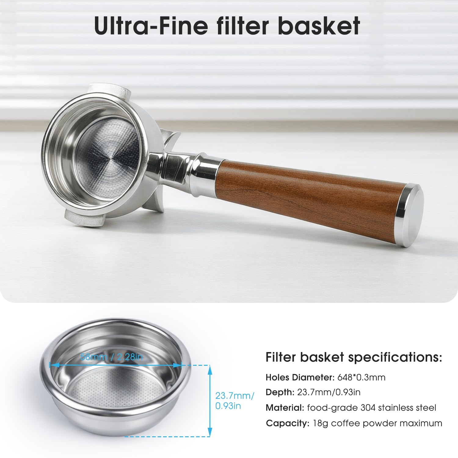 Amazon.co.jp: KUCHZUBE 58mm Portafilter ダブルスパウト E61、Flair
